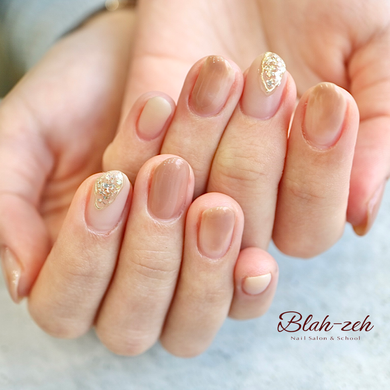 マイ ネイル ボルドー メタリックベージュ Blah Zeh ブラゼ